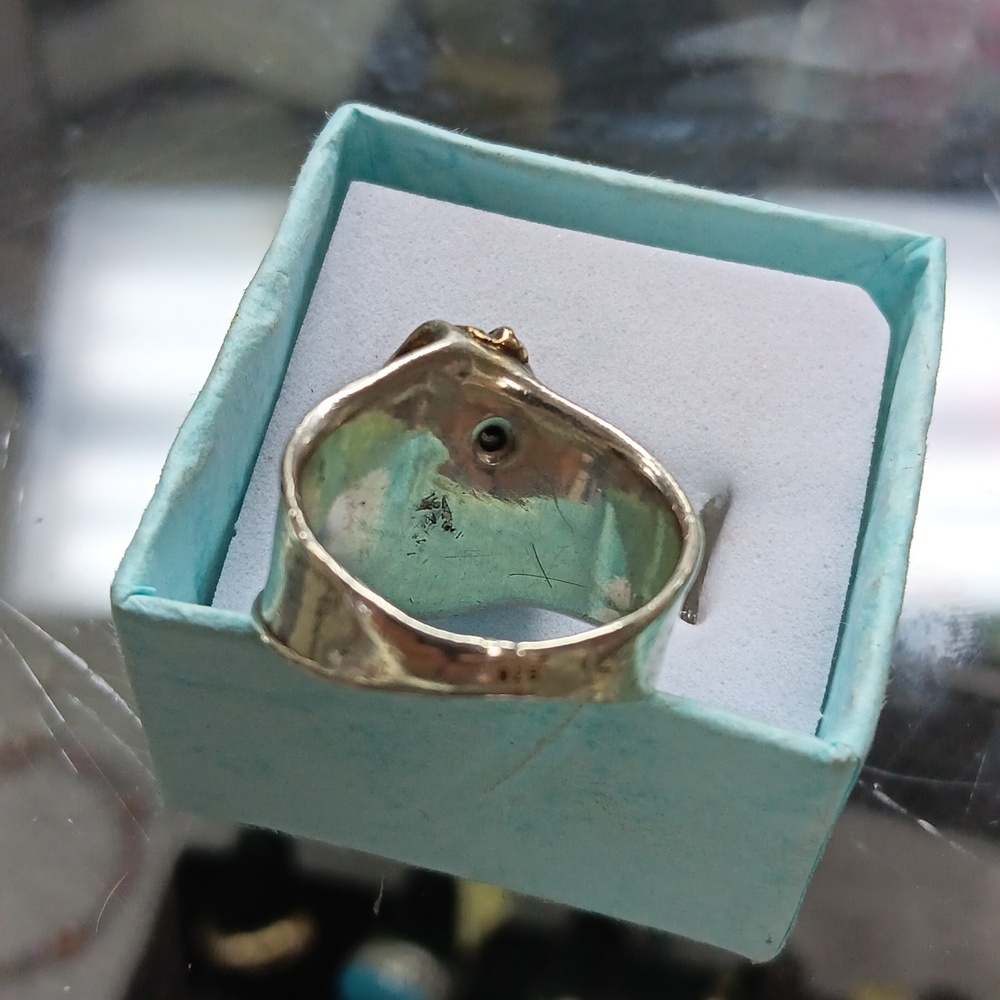Silver ring size 8 . - Picture 3 of 3